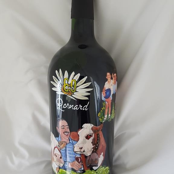 SYLVIE VALOT Peinture sur bouteille - CHARLY SUR MARNE SYLVIE VALOT Peinture sur bouteille - CHARLY SUR MARNE